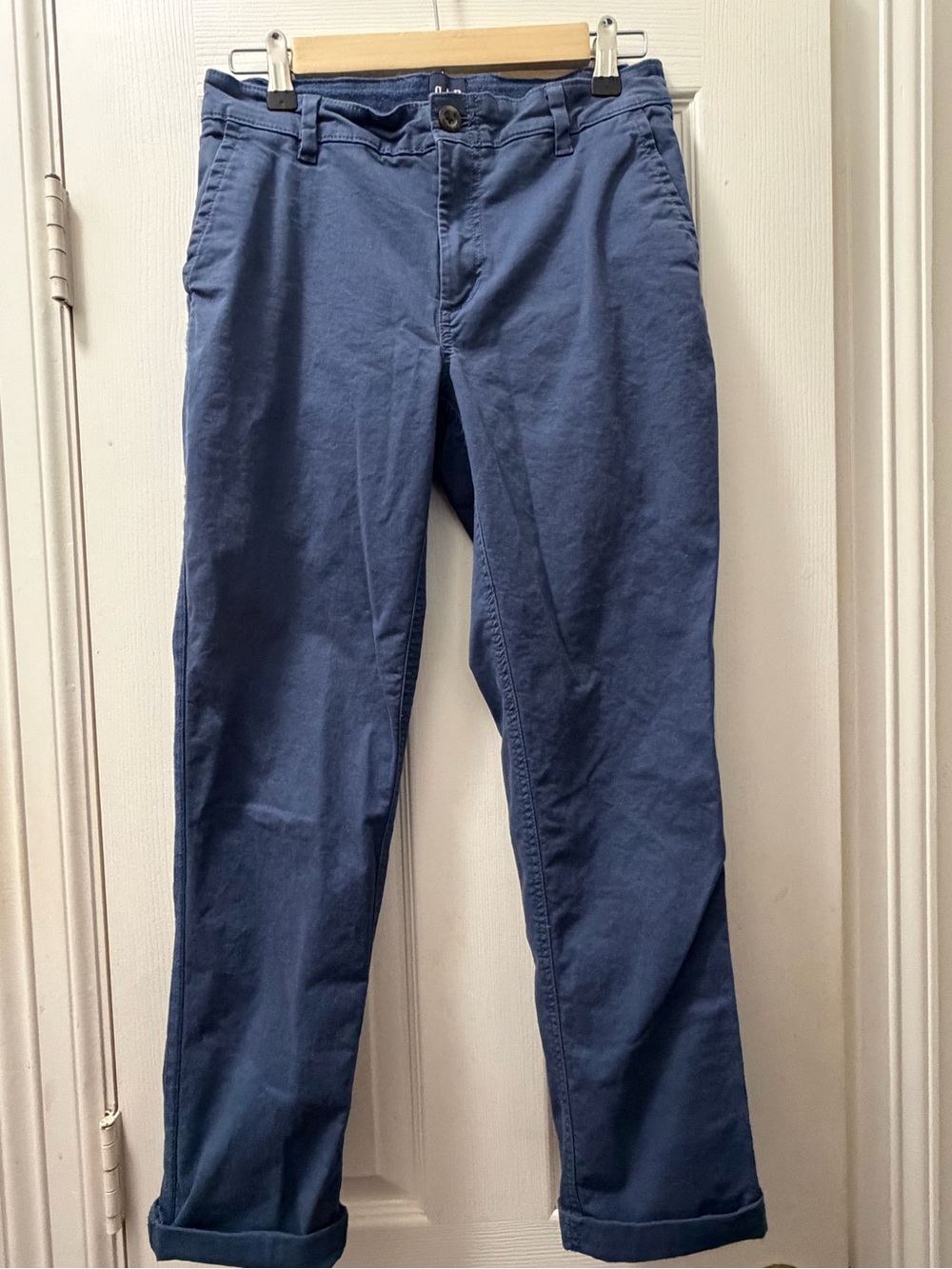 GAP Blue Relaxed Girlfriend Chinos